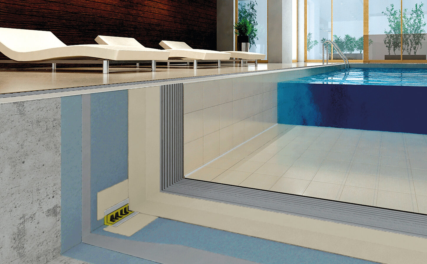 Foto van zwembad cementgebonden